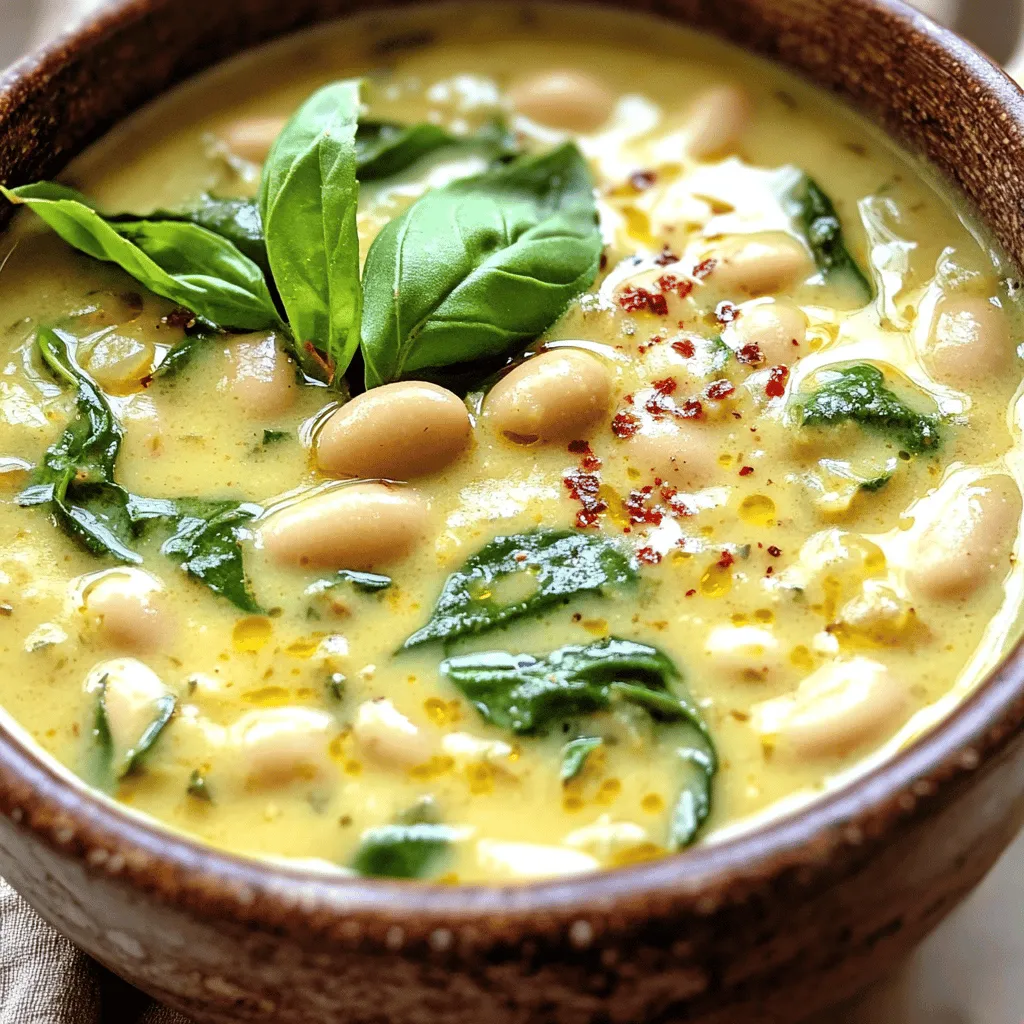 Creamy Tuscan White Bean Soup Flavorful Comfort Bowl