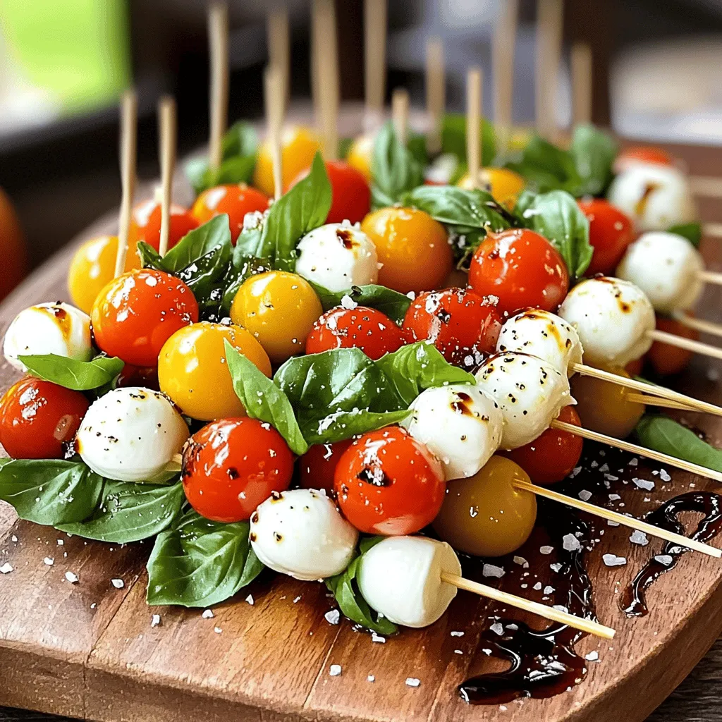 Easy Caprese Skewers Fresh and Flavorful Appetizer
