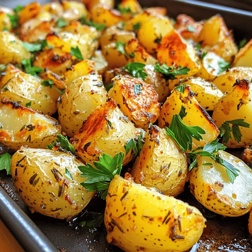 Garlic Herb Roasted Potatoes Flavorful and Easy Dish