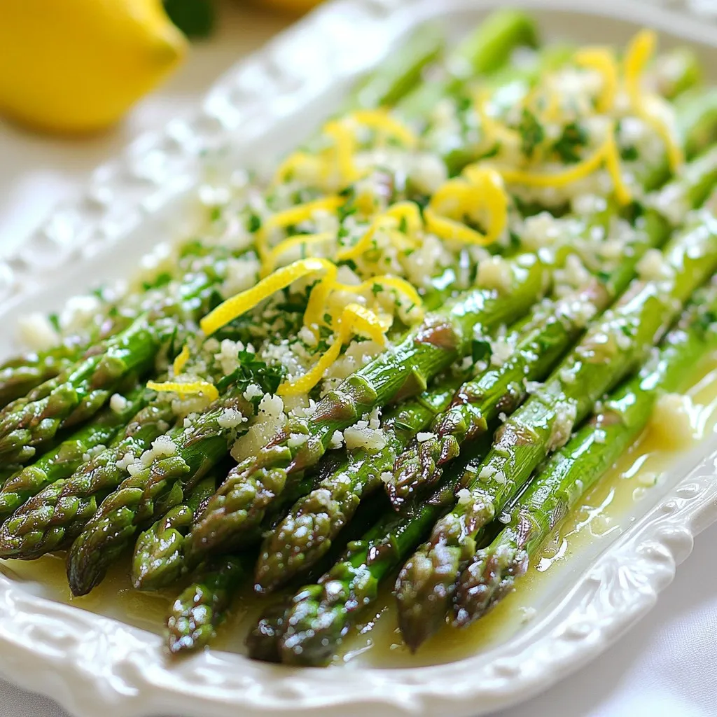 Garlic Butter Lemon Asparagus Simple and Tasty Dish