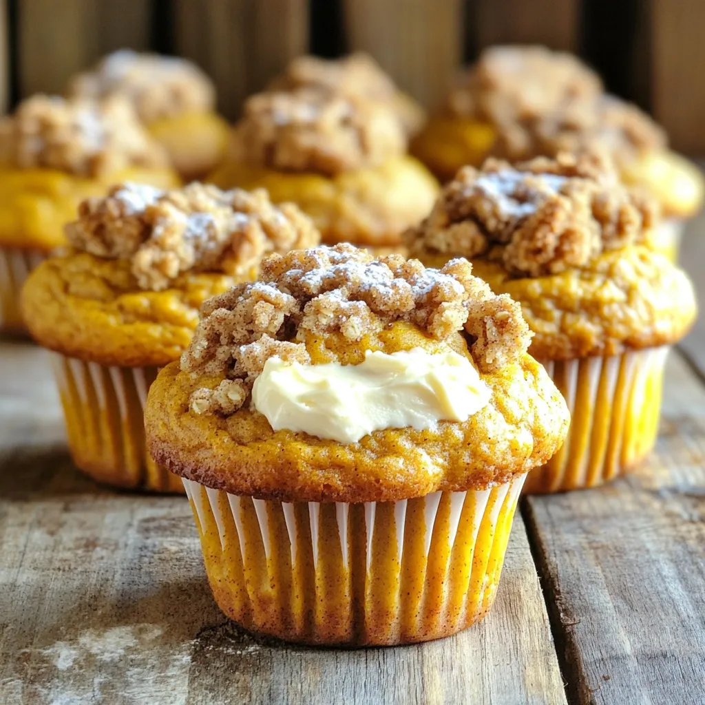 Pumpkin Cream Cheese Streusel Muffins Delightful Treat