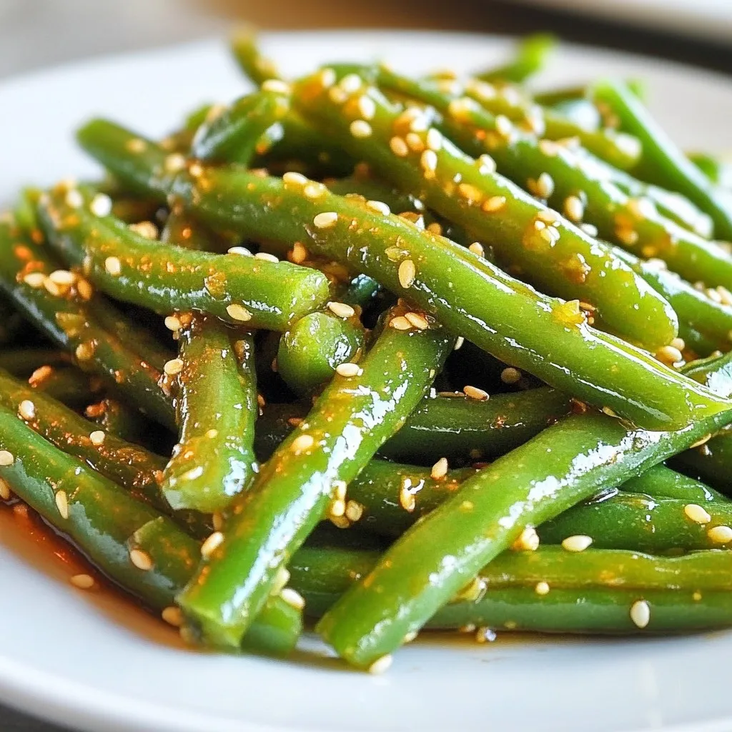 Honey Garlic Green Beans Savory Delight in Minutes