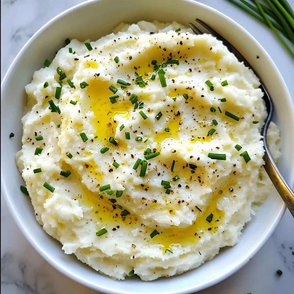 Garlic Herb Mashed Cauliflower Creamy and Flavorful