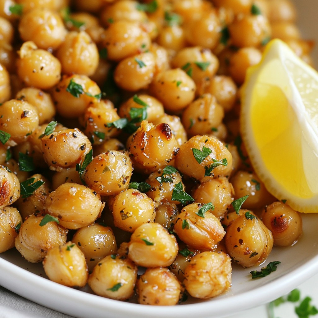Savory Sheet Pan Herb Roasted Chickpeas Delight