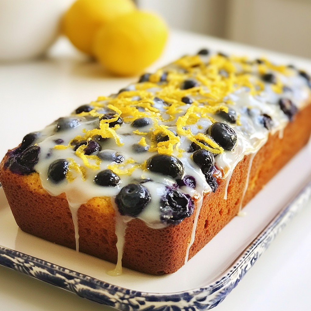 Blueberry Lemon Yogurt Loaf Tasty and Simple Recipe
