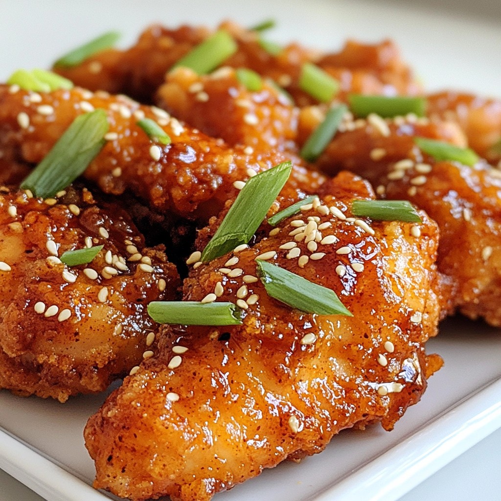 Korean Spicy Chicken Tenders Easy and Tasty Recipe