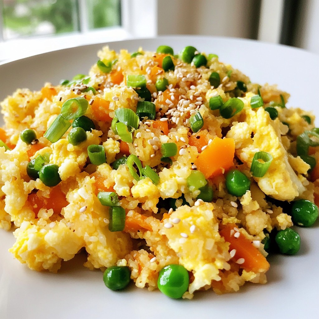 Cauliflower Fried Rice Flavorful and Healthy Dish