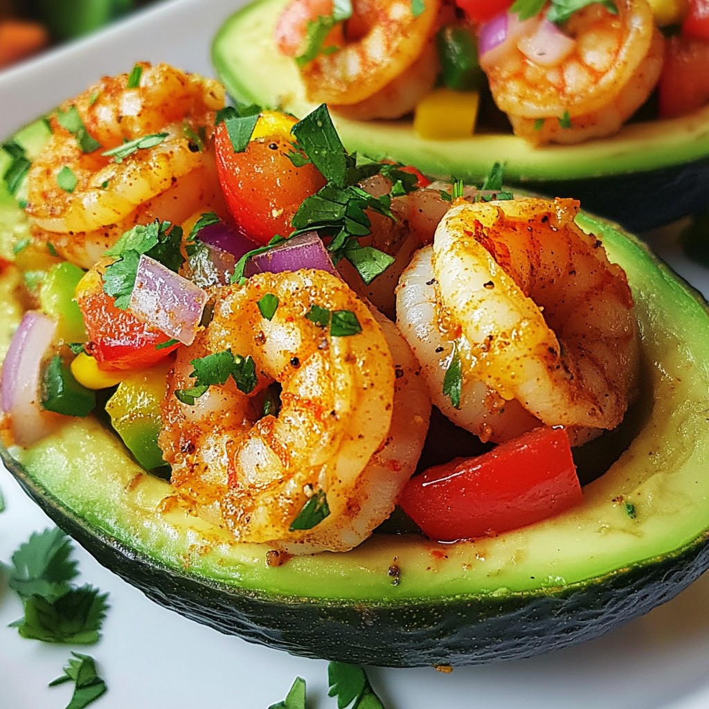 Cajun Shrimp Stuffed Avocados Flavorful Healthy Treat