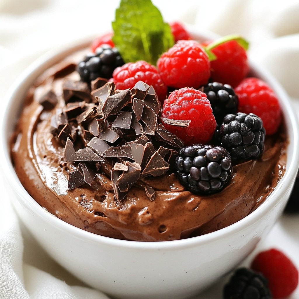 Chocolate Avocado Mousse Rich and Creamy Delight