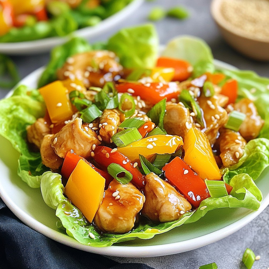 Teriyaki Chicken Lettuce Cups Tasty and Simple Meal
