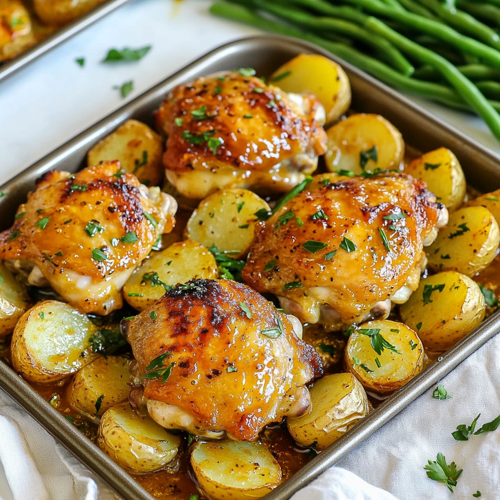 Savory One-Pan Honey Mustard Chicken Delight