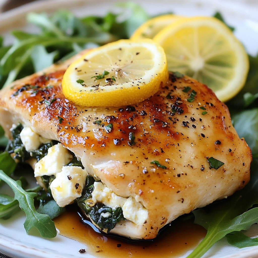 Spinach Feta Stuffed Chicken Breasts Tasty Dinner Idea