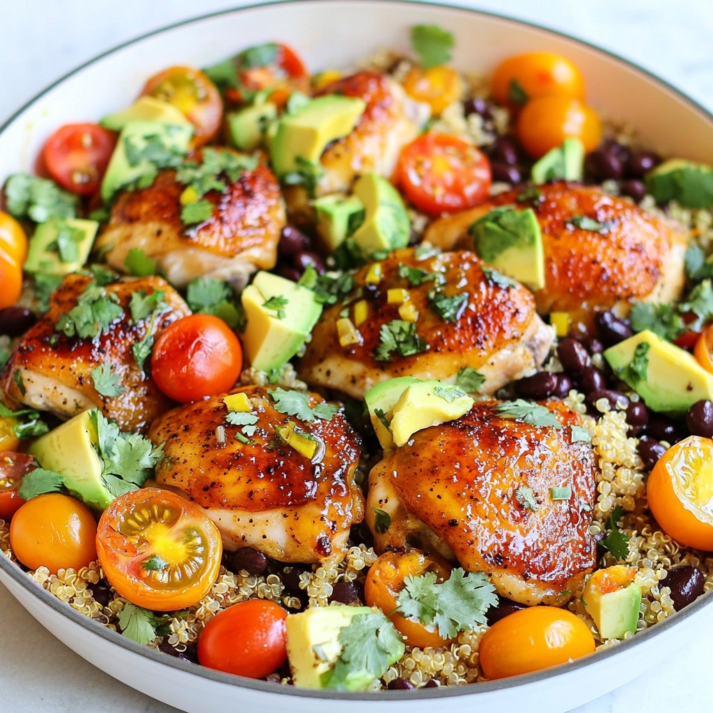 Savory One-Pan Honey Lime Chicken and Quinoa Meal