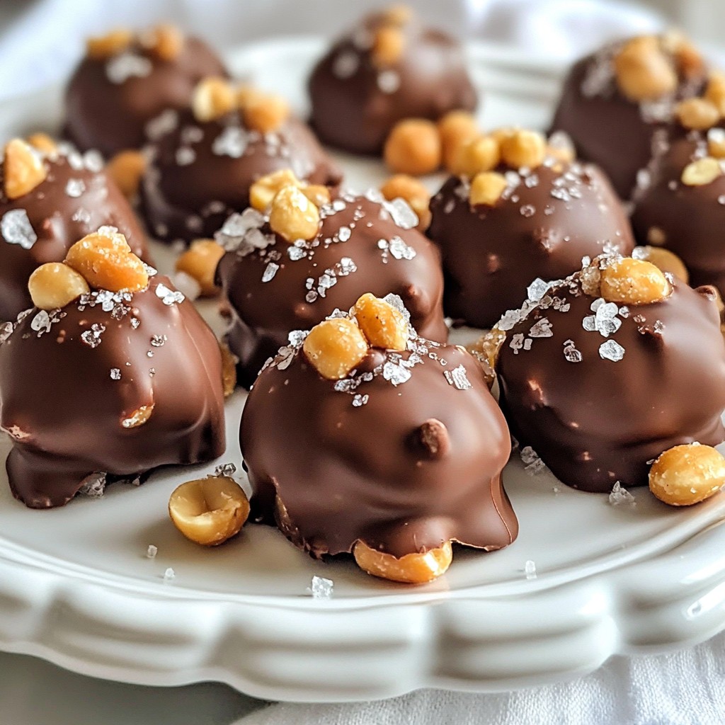 Chocolate Covered Peanut Clusters Irresistible Treat
