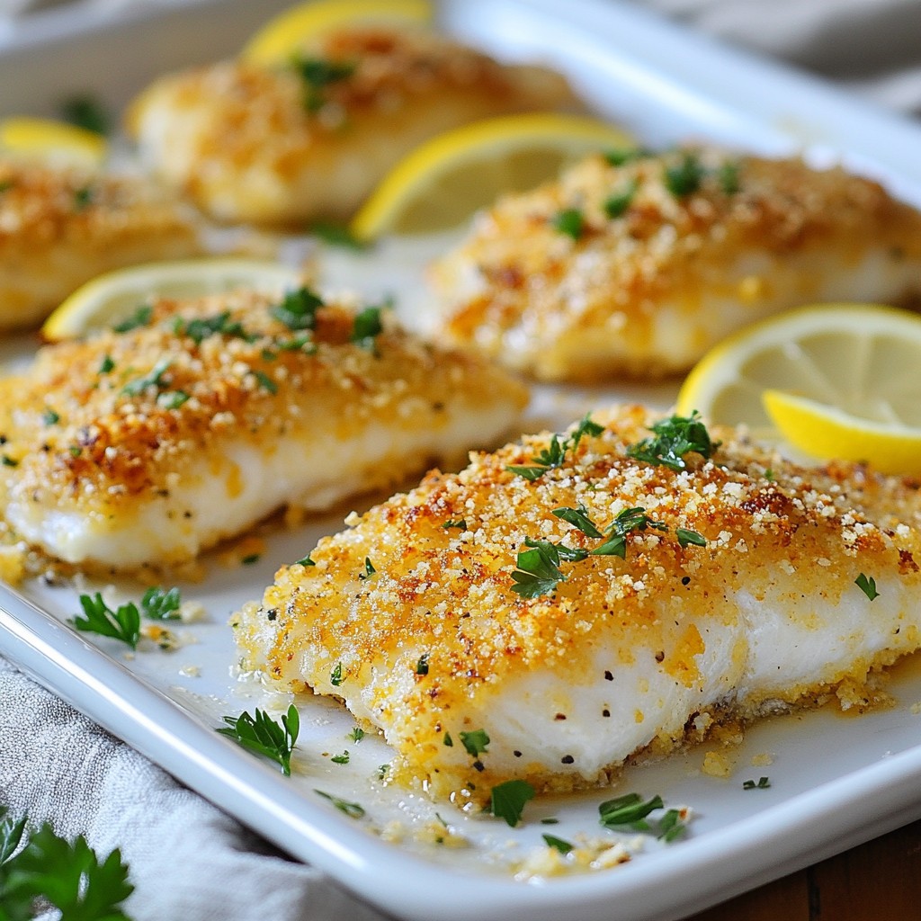 Crispy Sheet Pan Parmesan Crusted Tilapia Recipe