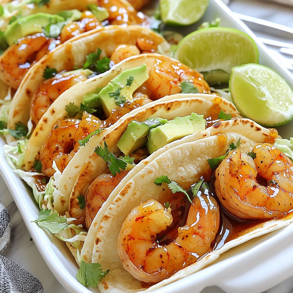 Honey Garlic Butter Shrimp Tacos Flavorful Delight
