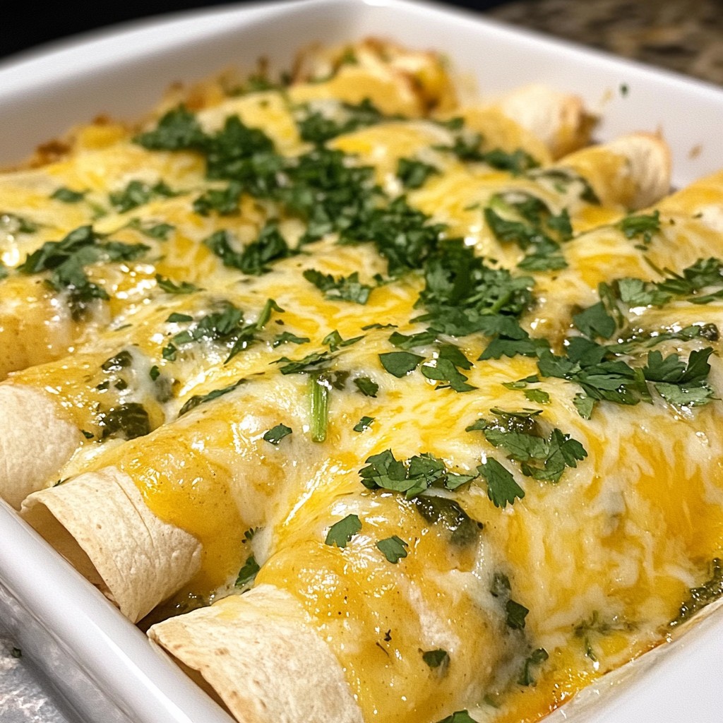 Creamy Spinach Chicken Enchiladas Tasty and Simple Dish