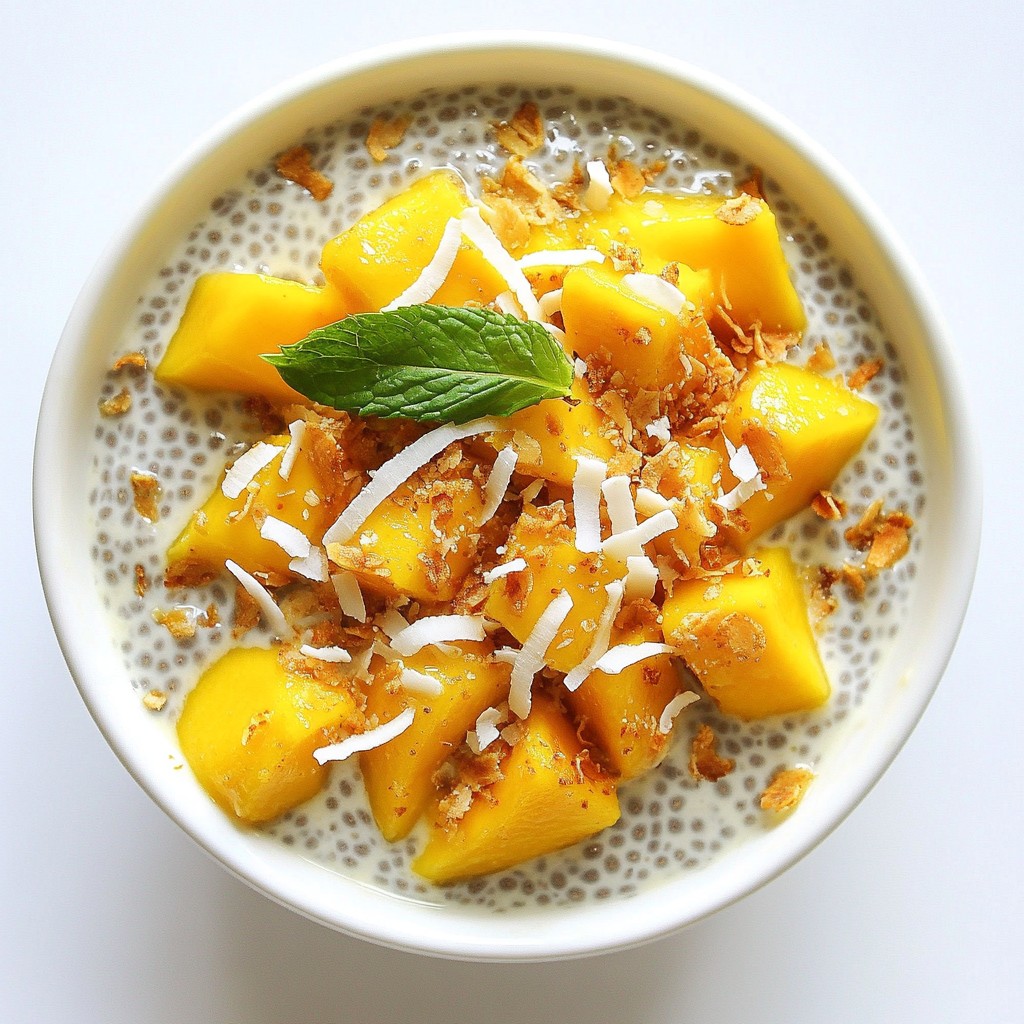 Mango Coconut Chia Pudding Healthy and Simple Recipe