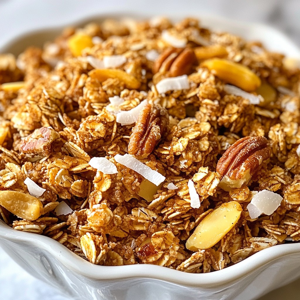 Maple Cinnamon Granola Crunchy and Tasty Snack Recipe