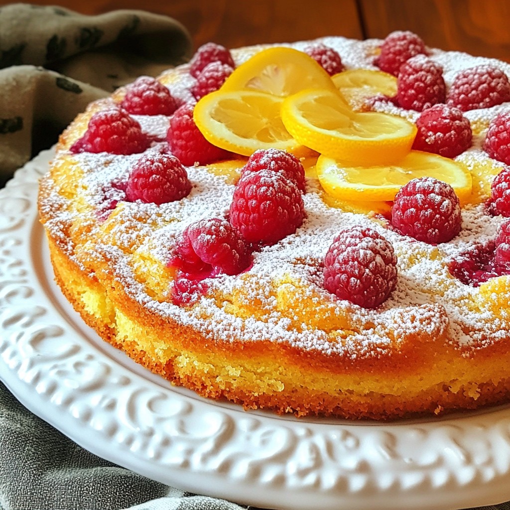 Raspberry Lemon Yogurt Cake Delightfully Tangy Treat