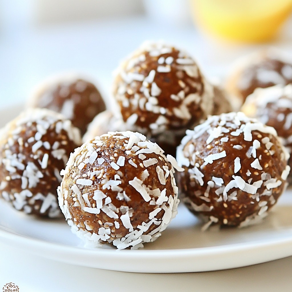 Chocolate Coconut Energy Balls Healthy and Tasty Snack