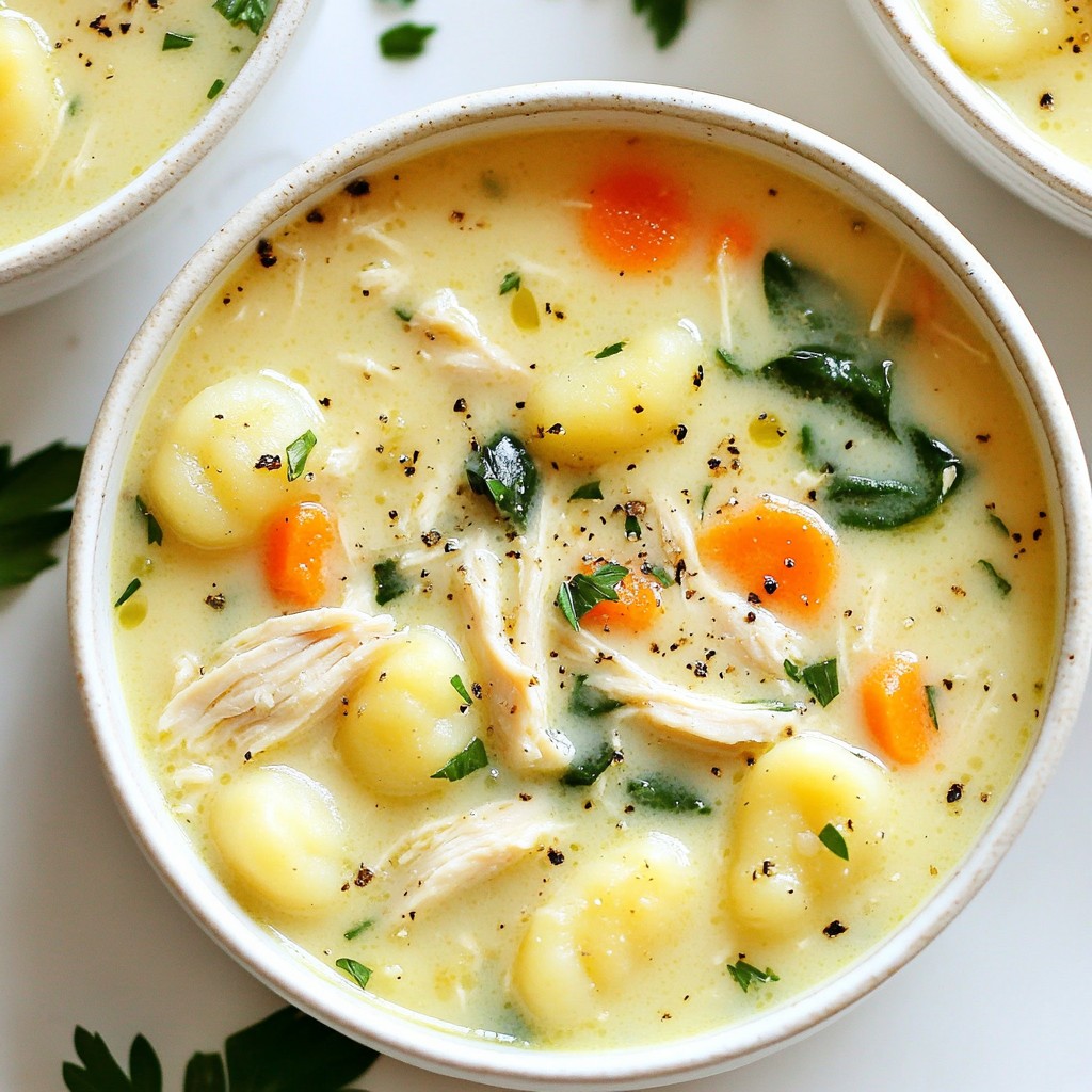 Creamy Chicken Gnocchi Soup Delicious and Easy Recipe