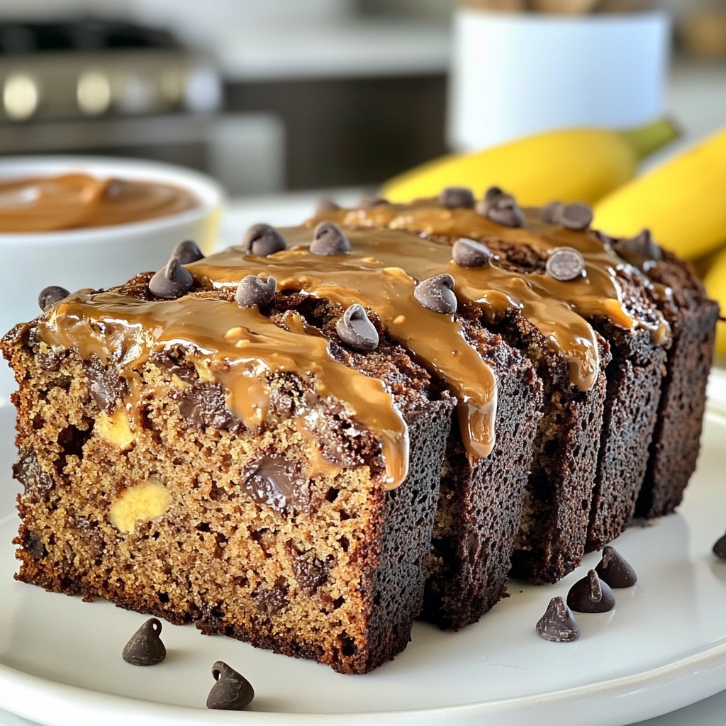Chocolate Peanut Butter Banana Bread Irresistible Treat