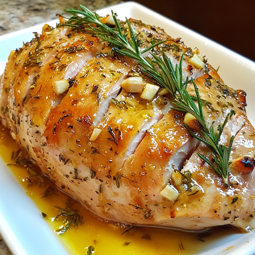 Garlic Herb Roast Turkey Breast Tasty and Tender Meal