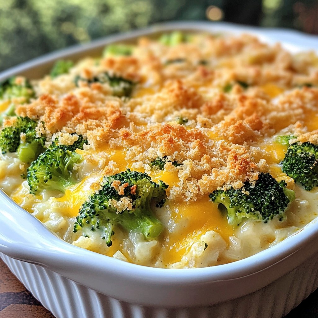 Cheesy Broccoli Rice Casserole Easy and Delicious Dish