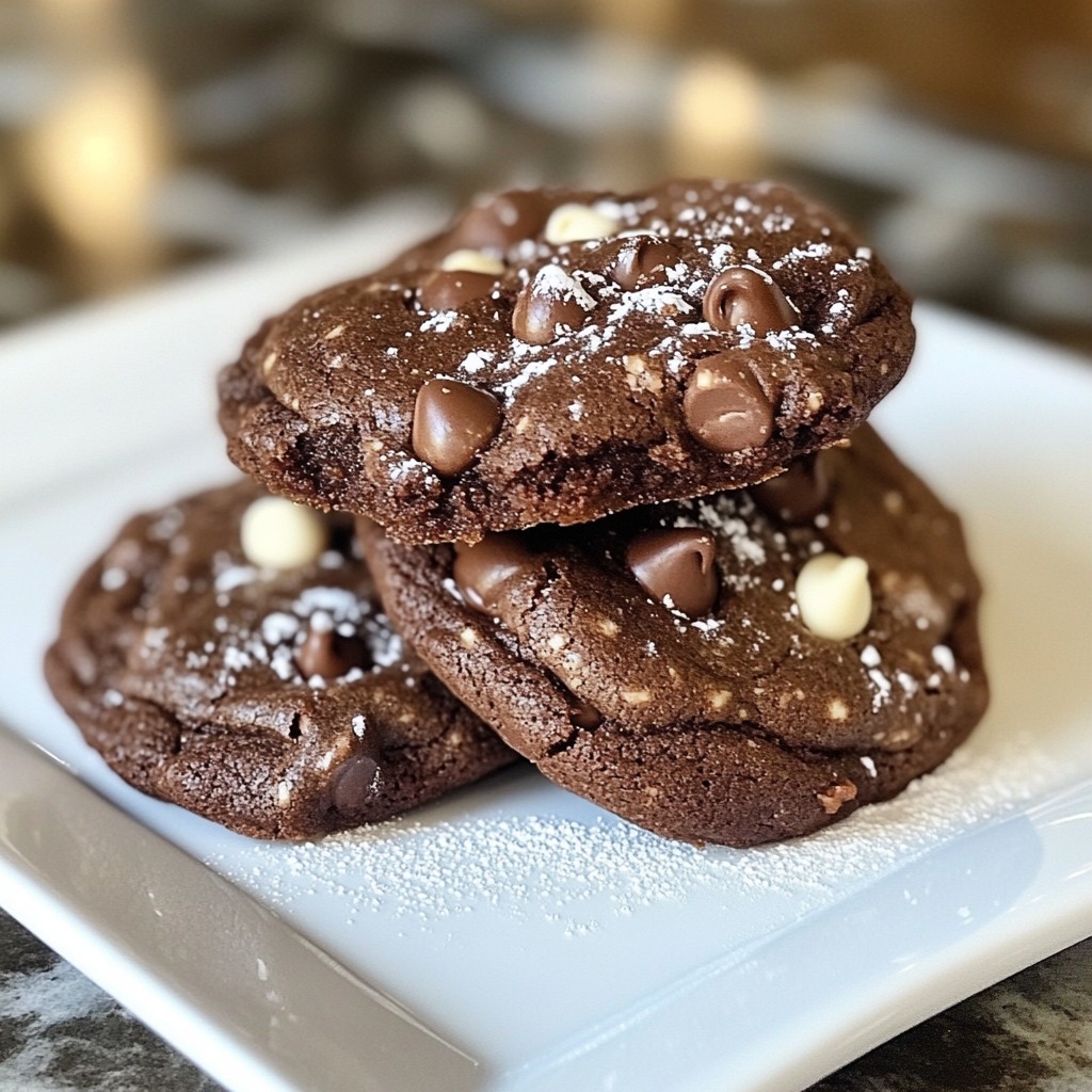Double Chocolate Brownie Cookies Rich and Decadent Treat