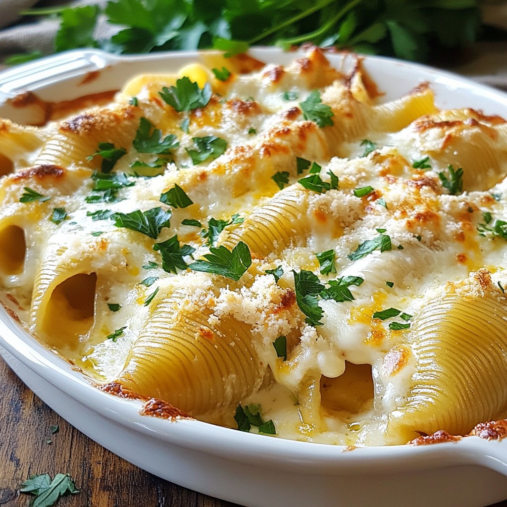 Chicken Alfredo Stuffed Shells Flavorful Dinner Choice