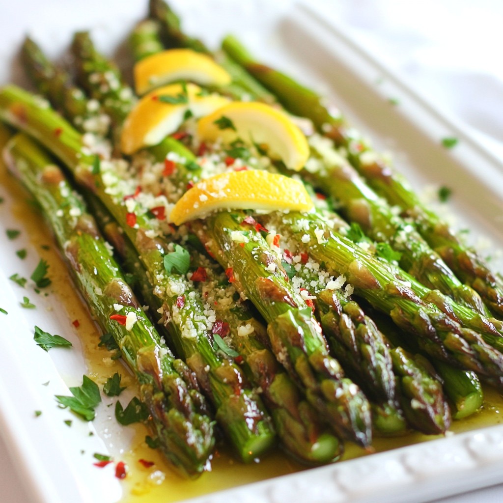 Lemon Parmesan Roasted Asparagus Flavorful Side Dish