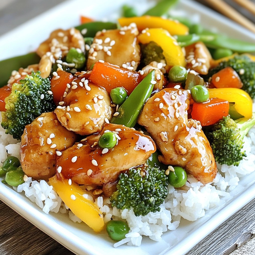 Easy sheet pan Teriyaki Chicken and Veggies Delight