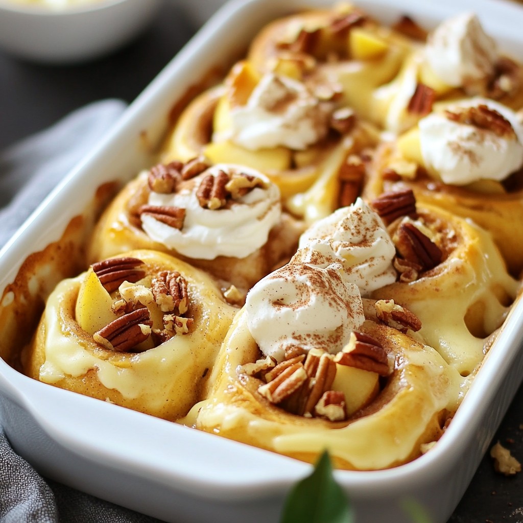 Apple Cinnamon Roll Bake Warm and Cozy Indulgence