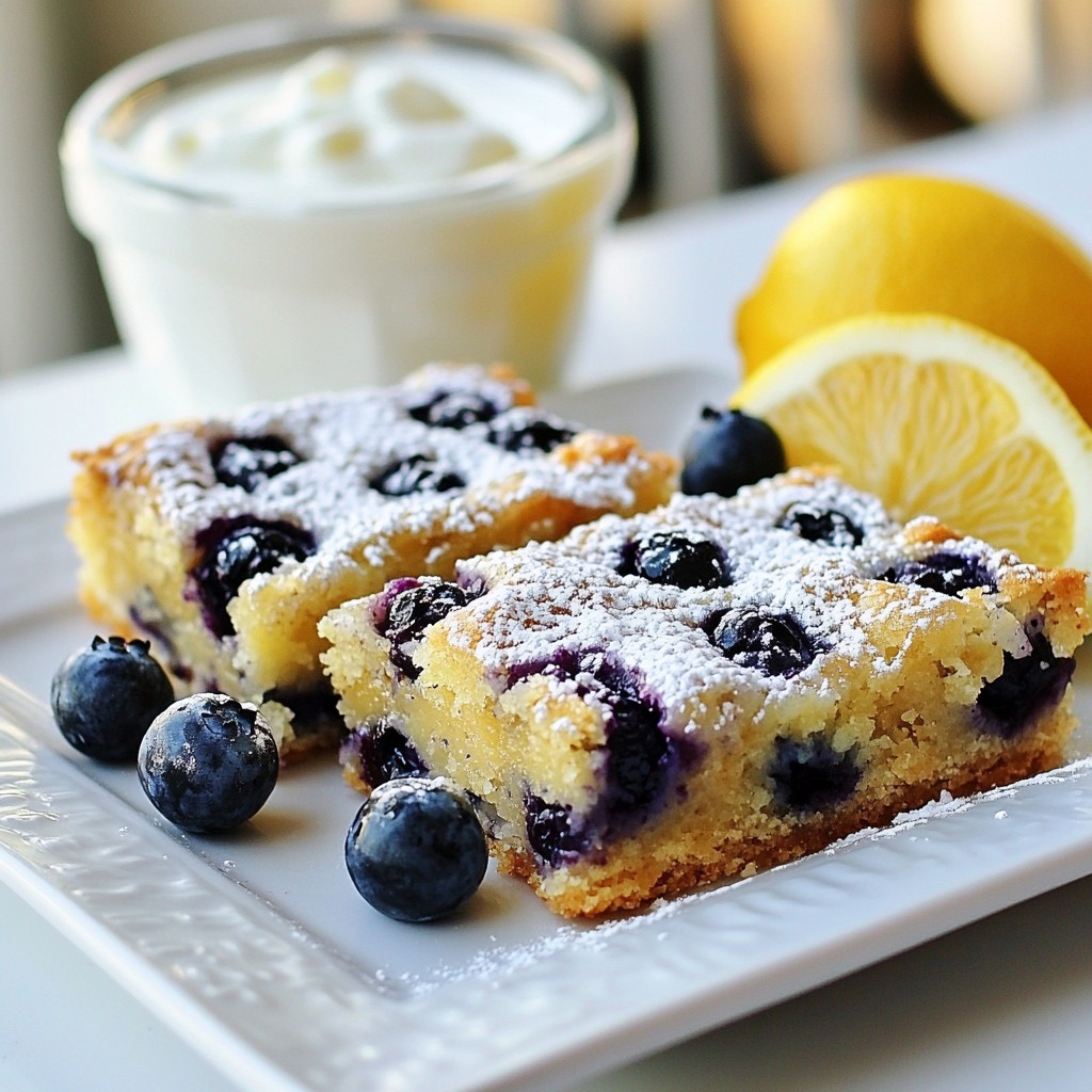 Blueberry Lemon Breakfast Bars Tasty and Easy Recipe