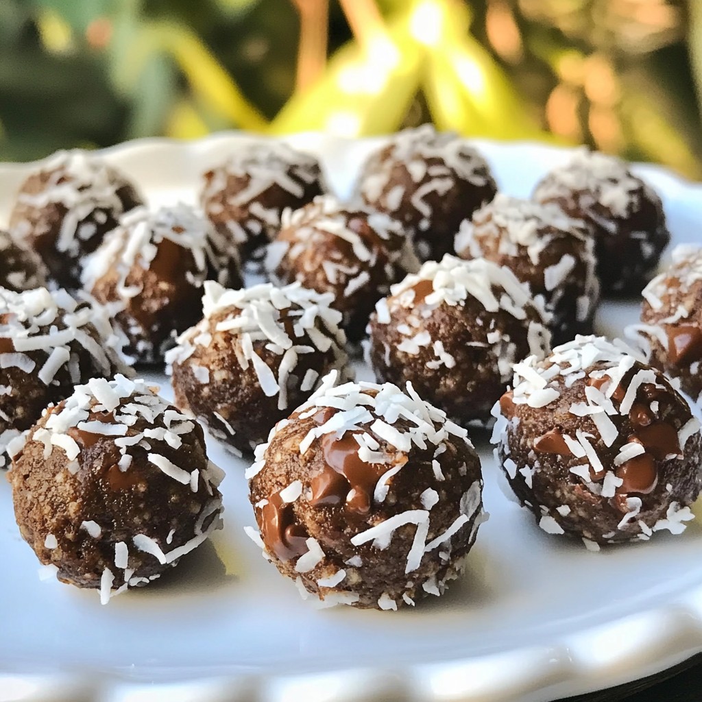 Chocolate Coconut Energy Bites Tasty and Nutritious