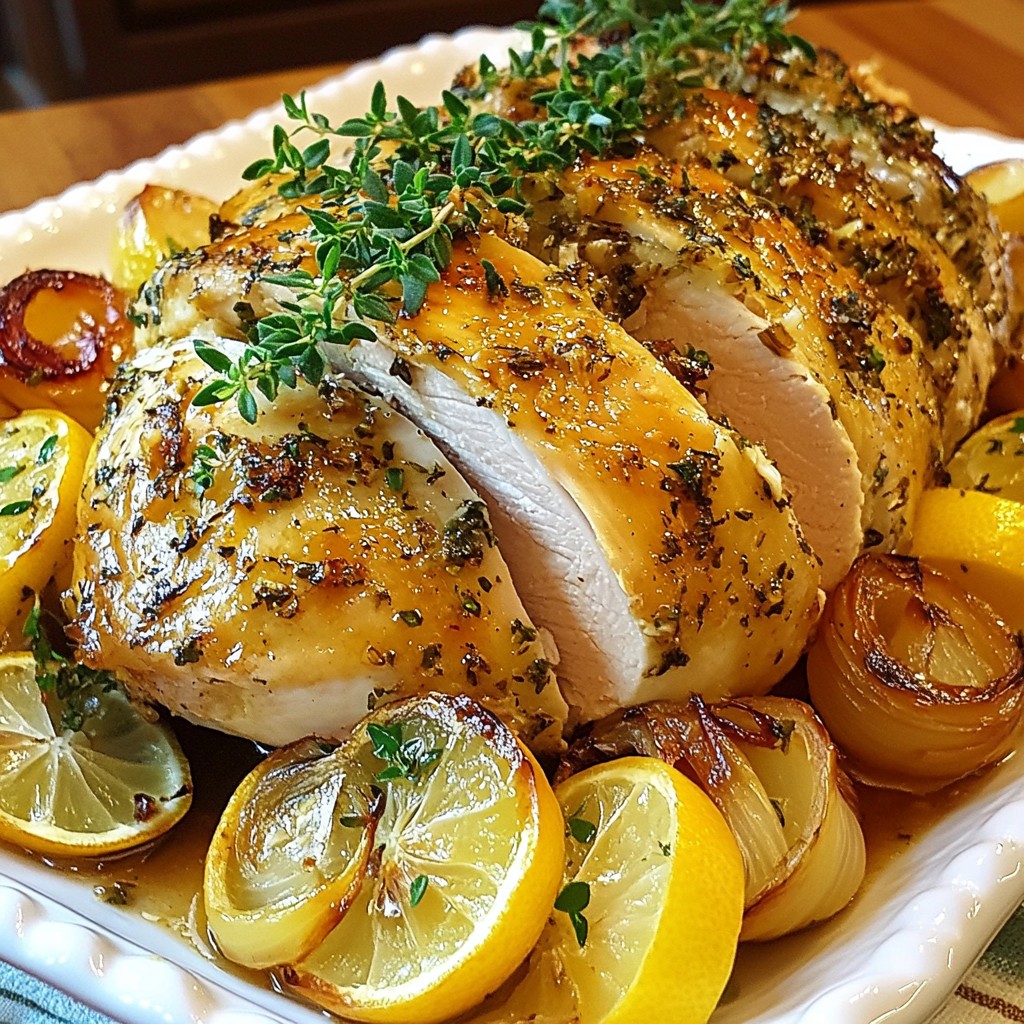 Garlic Herb Roasted Turkey Breast Flavorful Delight