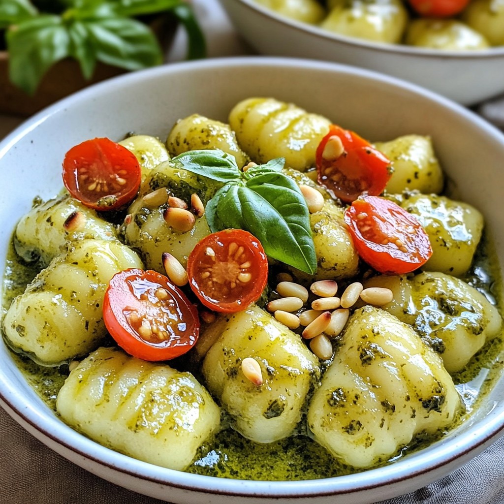 Creamy Basil Pesto Gnocchi Flavorful and Easy Recipe