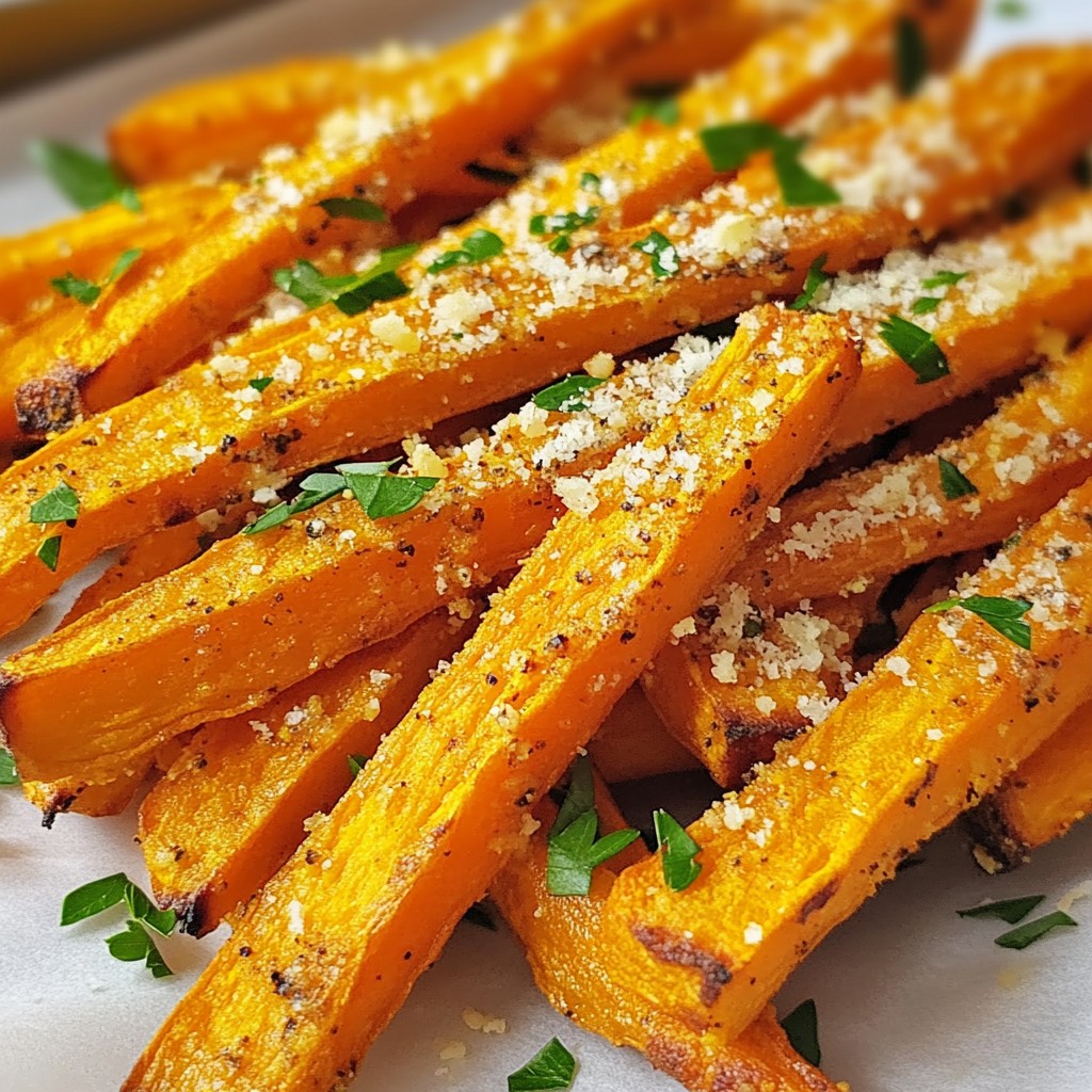 Garlic Parmesan Sweet Potato Fries Flavorful Delight