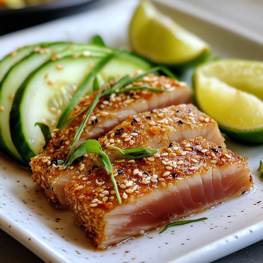 Sesame Crusted Tuna Steak Flavorful and Easy Recipe