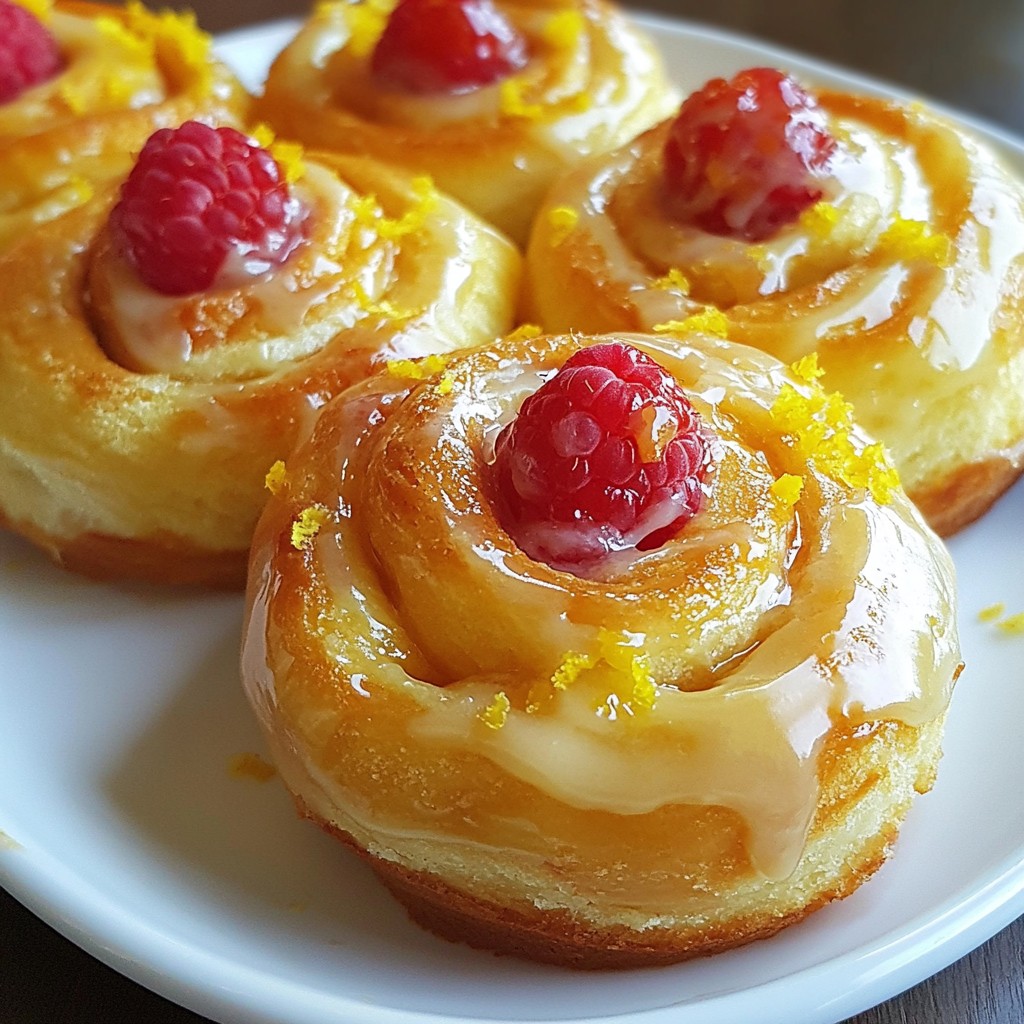 Raspberry Lemon Sweet Rolls Tasty and Easy Recipe