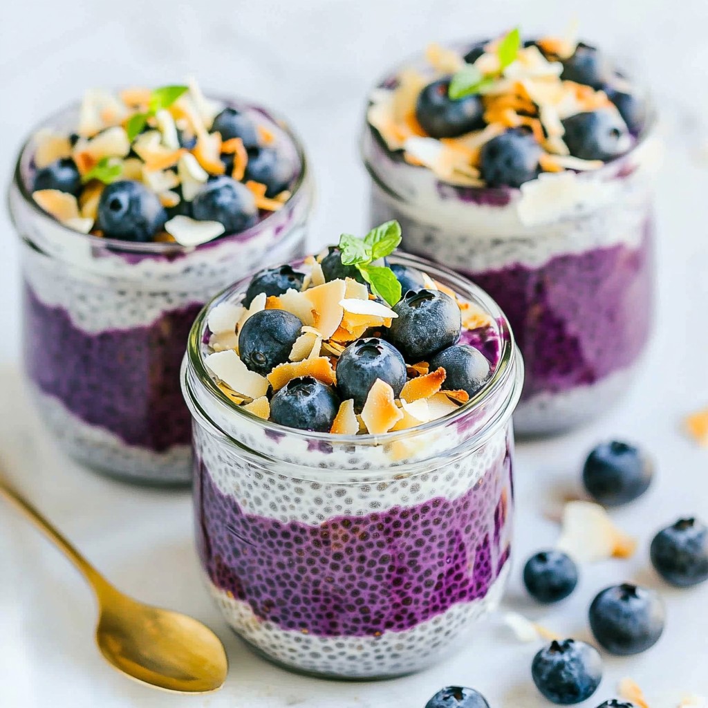 Blueberry Coconut Chia Pudding Creamy and Nutritious