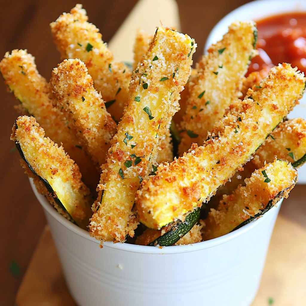 Baked Parmesan Zucchini Fries Crispy and Delicious Treat