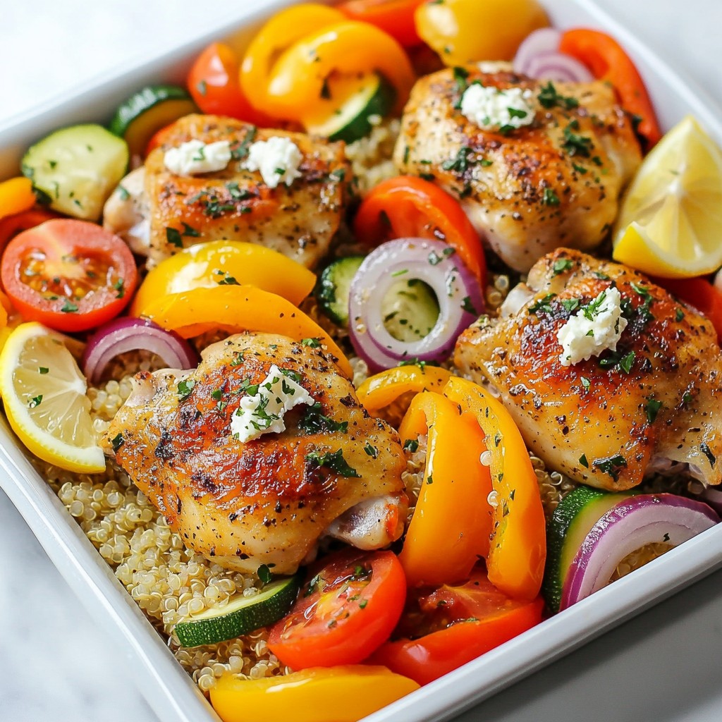 Easy Sheet Pan Greek Chicken Bowls Flavorful Weeknight Meal