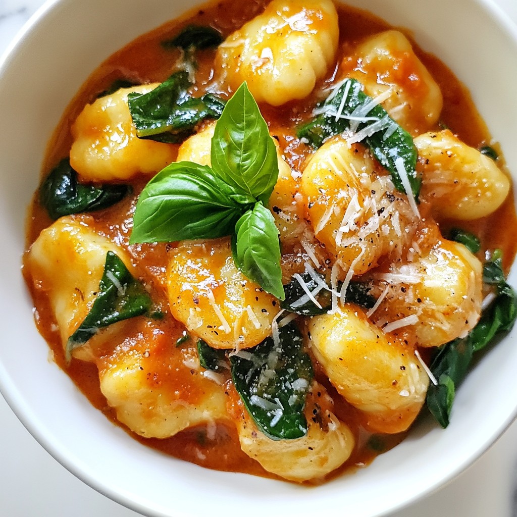 Creamy Tomato Spinach Gnocchi Satisfying Weeknight Meal