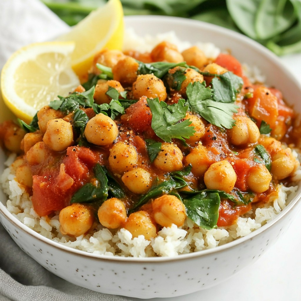 Flavorful One-Skillet Moroccan Spiced Chickpea Stew