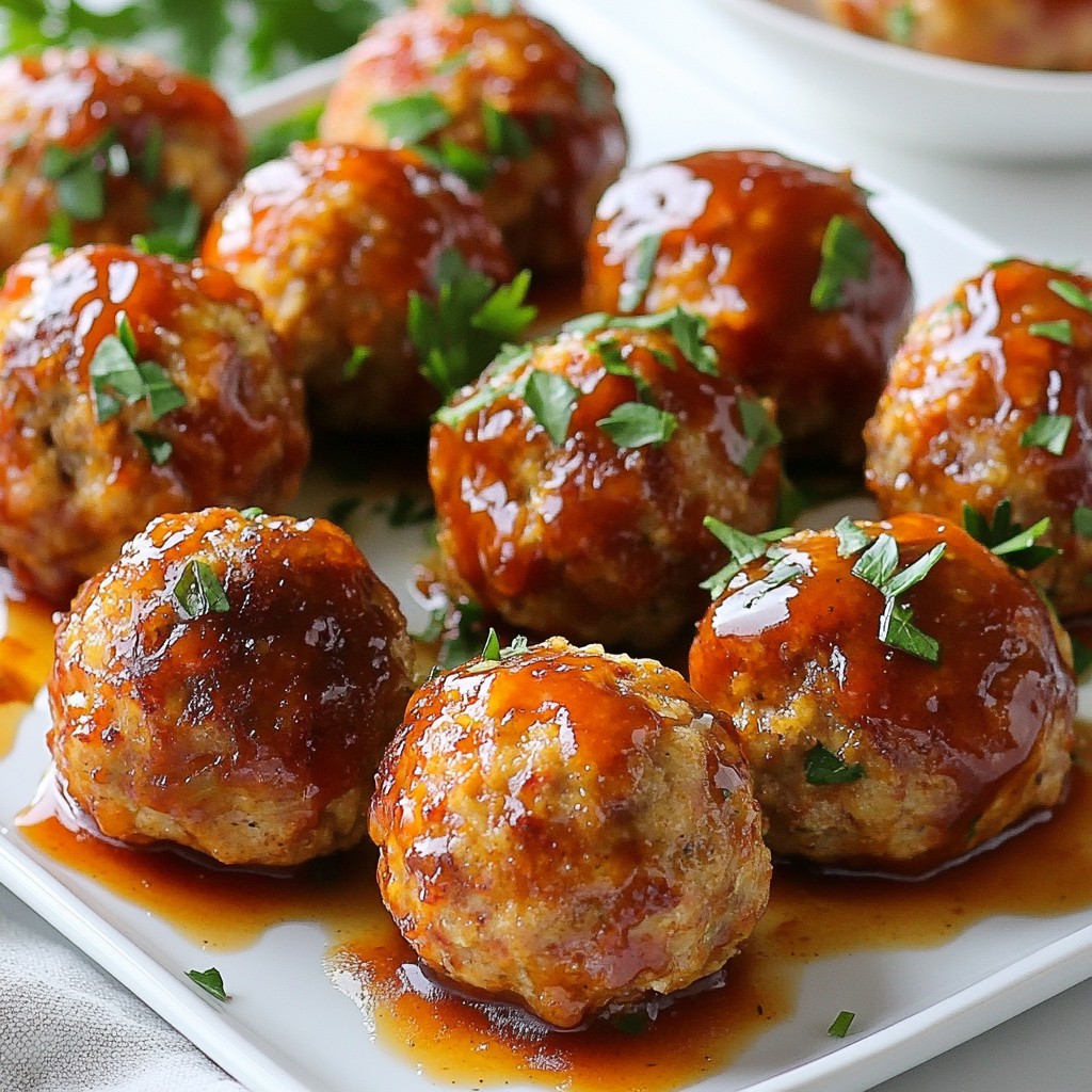 Effortless Sheet Pan BBQ Turkey Meatballs Recipe