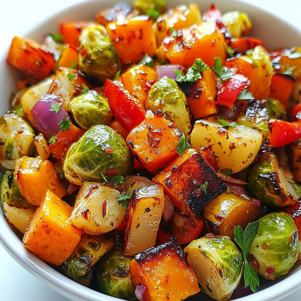 Sriracha Maple Brussel Sprout Hash Tasty and Simple Dish