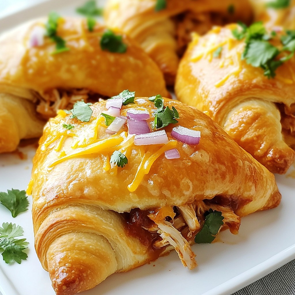 BBQ Chicken Stuffed Crescents Tasty Weeknight Meal