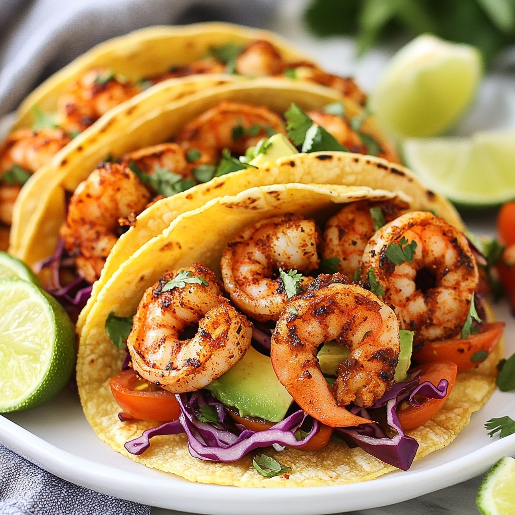 Spicy Cajun Shrimp Tacos Fresh and Flavorful Treat
